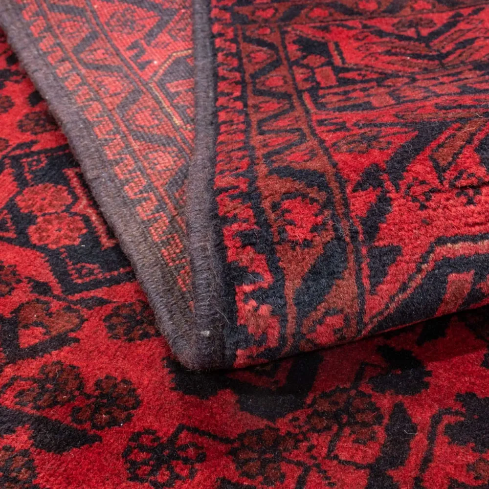 Afghan Teppich - Kunduz 187 x 122 cm - rot