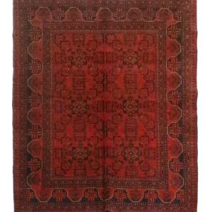 Afghan Teppich - Kunduz 193 x 151 cm - rot