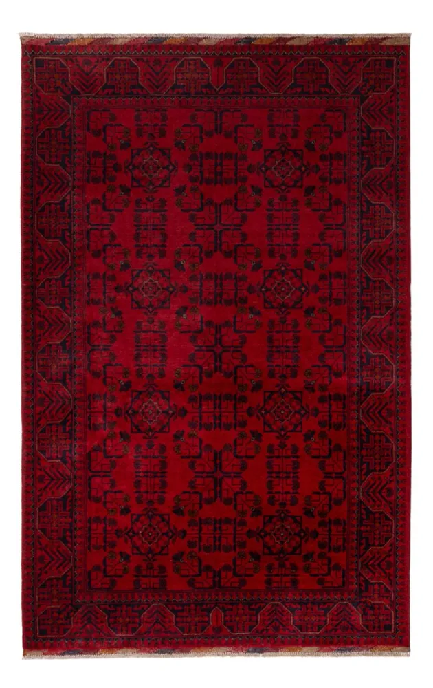 Afghan Teppich - Kunduz - 195 x 125 cm - rot