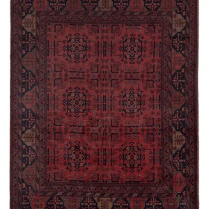 Afghan Teppich - Kunduz - 195 x 149 cm - rot