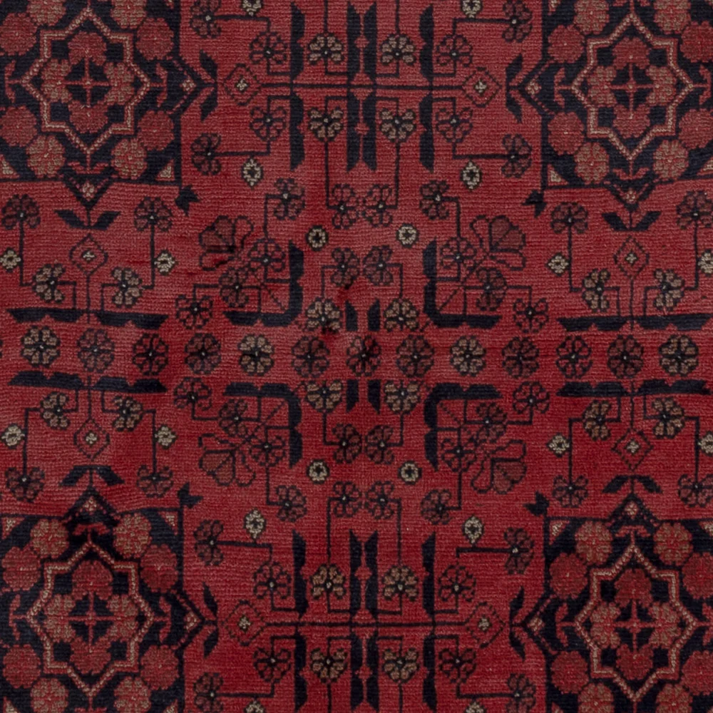 Afghan Teppich - Kunduz - 195 x 149 cm - rot