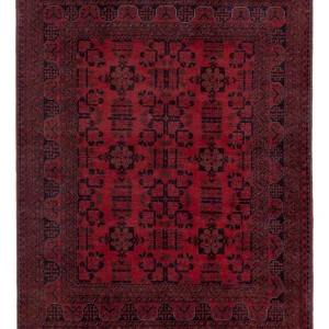 Afghan Teppich - Kunduz - 196 x 151 cm - rot