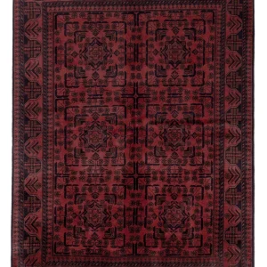 Afghan Teppich - Kunduz - 197 x 146 cm - rot