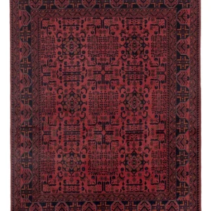 Afghan Teppich - Kunduz - 197 x 154 cm - rot
