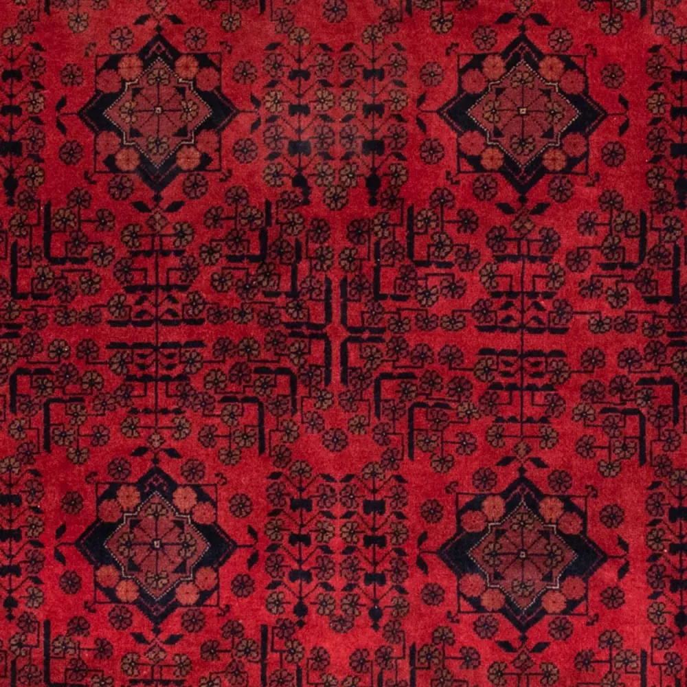 Afghan Teppich - Kunduz 200 x 130 cm - rot