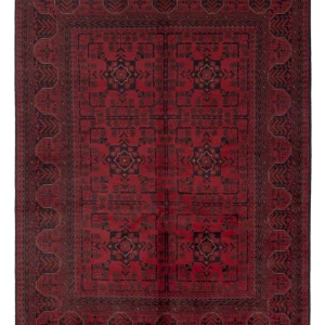 Afghan Teppich - Kunduz - 200 x 145 cm - rot