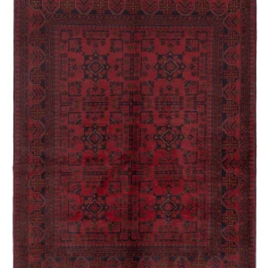 Afghan Teppich - Kunduz - 200 x 152 cm - rot