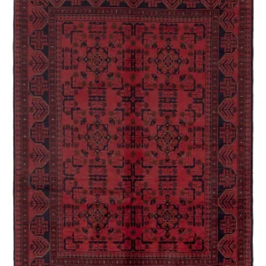 Afghan Teppich - Kunduz - 202 x 146 cm - rot