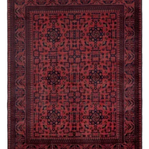 Afghan Teppich - Kunduz - 202 x 155 cm - rot