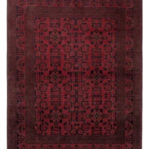 Afghan Teppich - Kunduz - 206 x 151 cm - rot