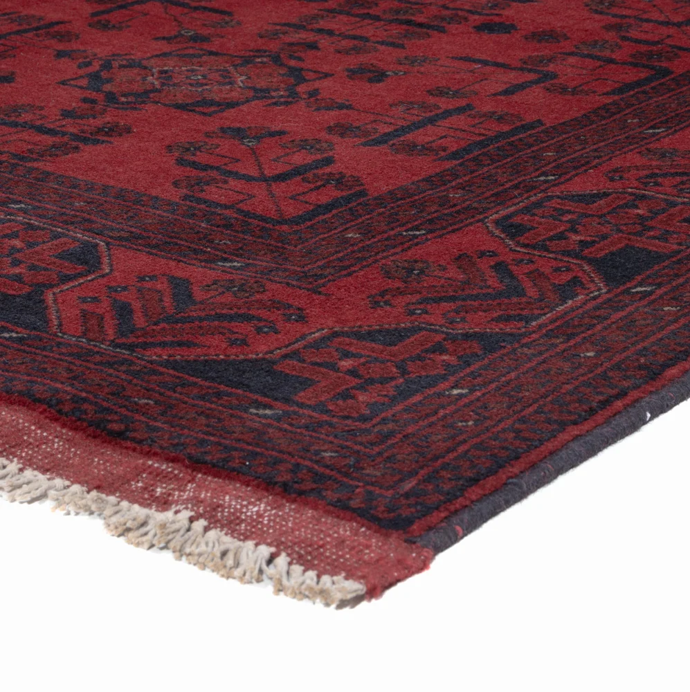 Afghan Teppich - Kunduz - 207 x 148 cm - rot