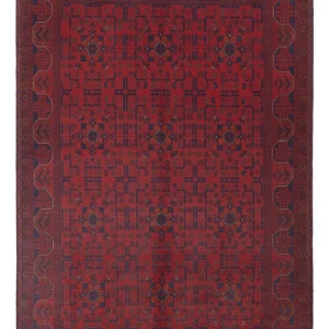Afghan Teppich - Kunduz - 234 x 175 cm - rot