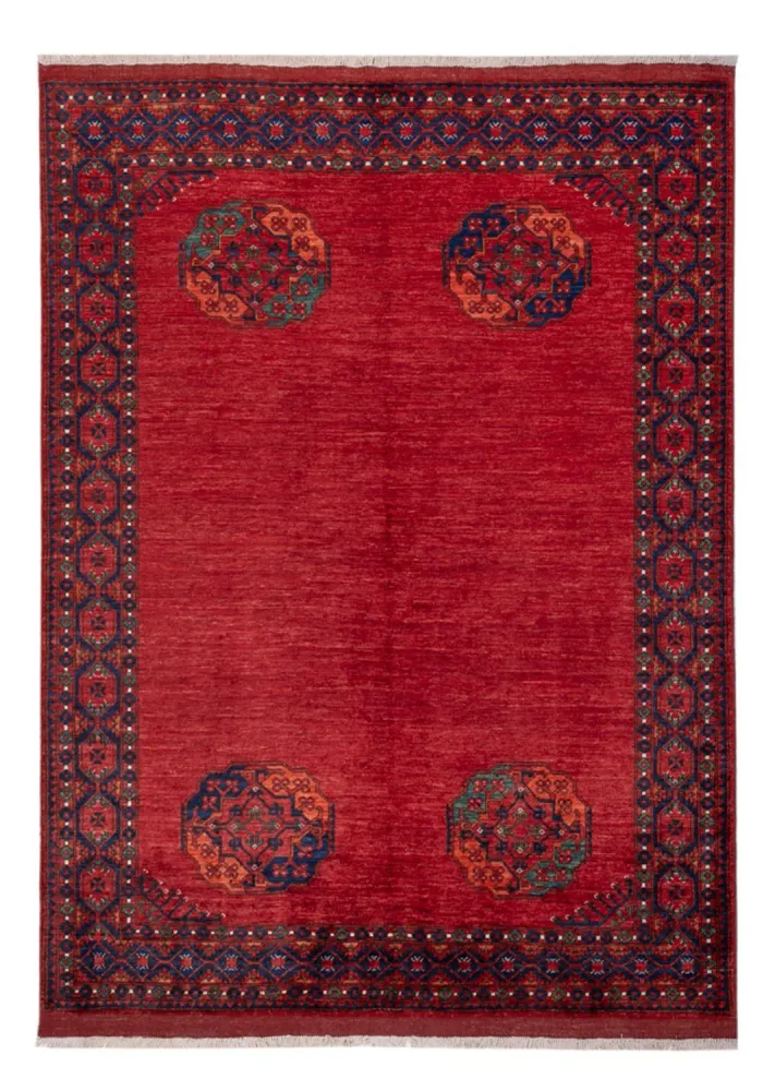 Afghan Teppich - Kunduz - 238 x 176 cm - rot