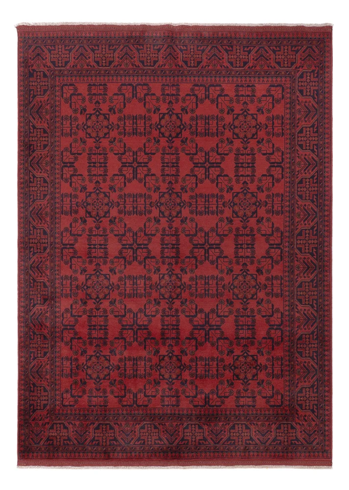 Afghan Teppich - Kunduz - 240 x 175 cm - rot