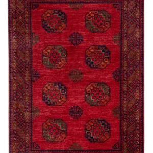 Afghan Teppich - Kunduz - 242 x 171 cm - rot