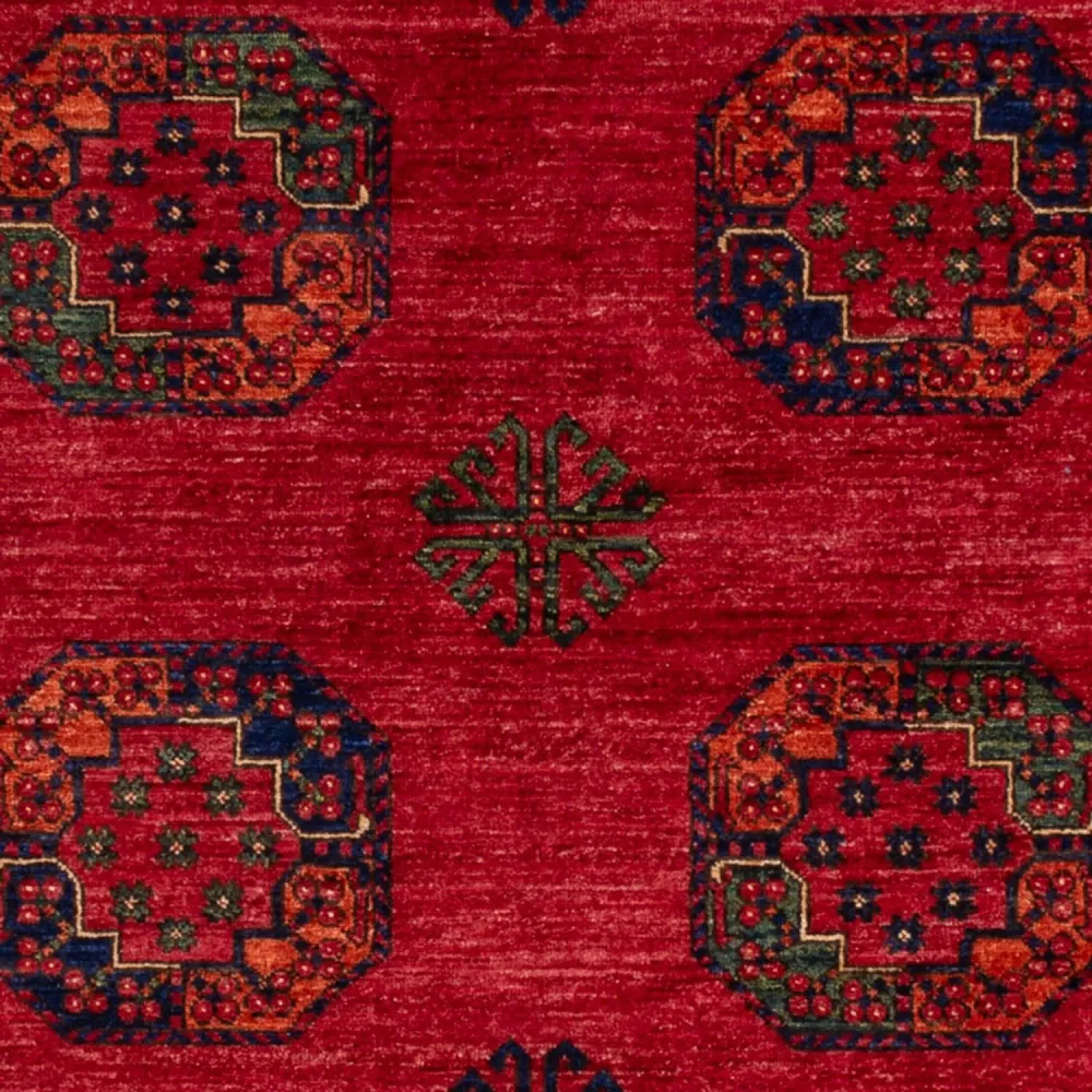 Afghan Teppich - Kunduz - 242 x 171 cm - rot