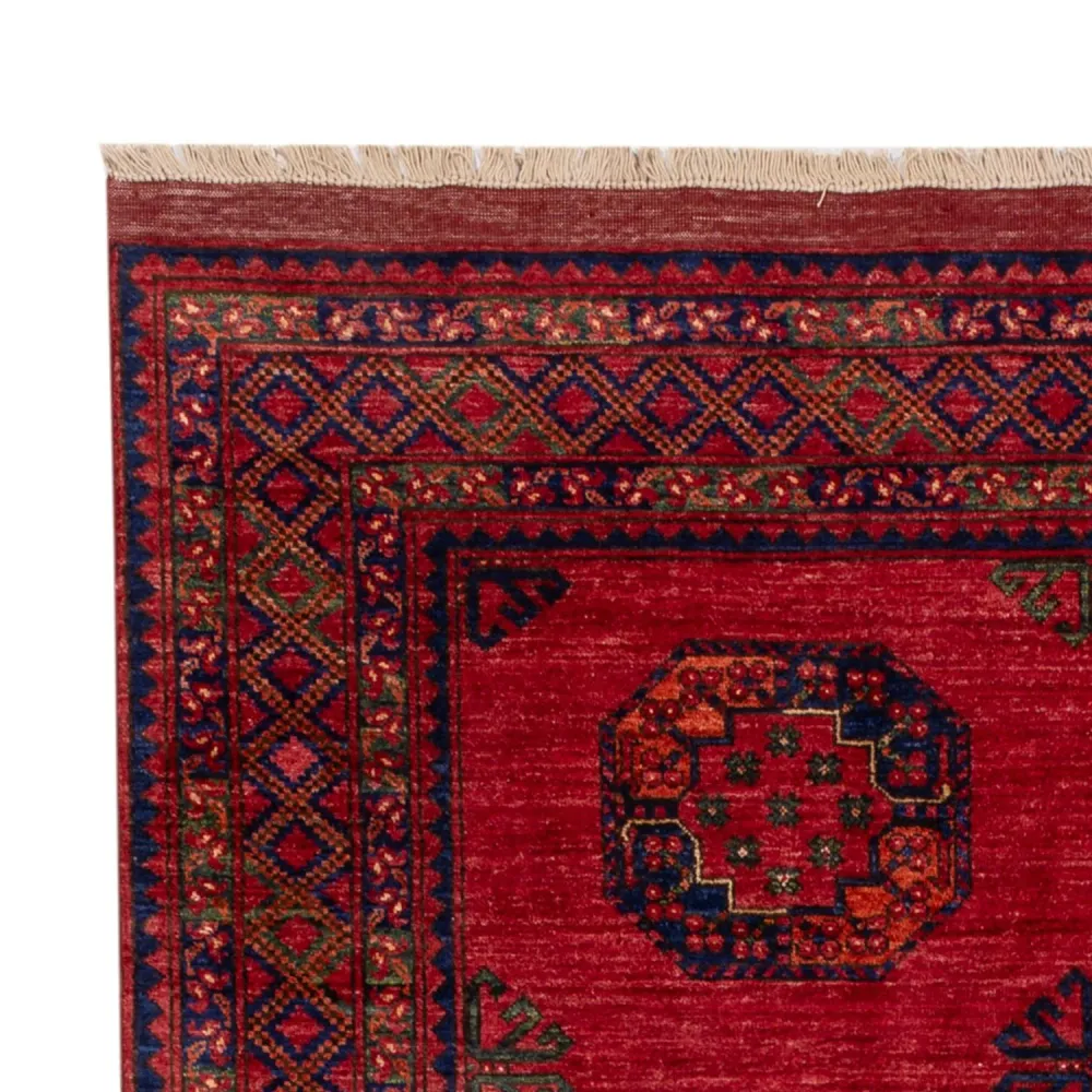 Afghan Teppich - Kunduz - 242 x 171 cm - rot