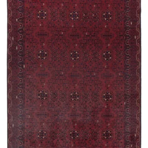 Afghan Teppich - Kunduz - 287 x 194 cm - dunkelrot