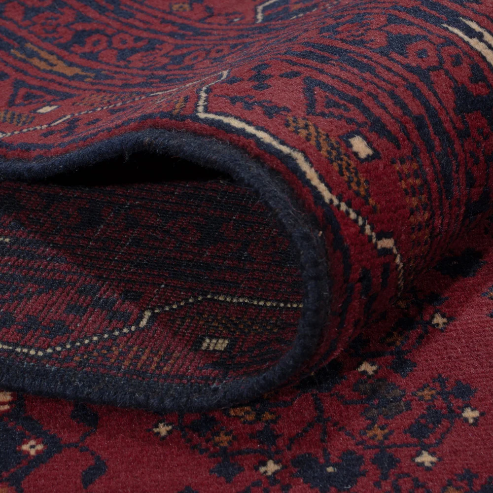 Afghan Teppich - Kunduz - 287 x 194 cm - dunkelrot