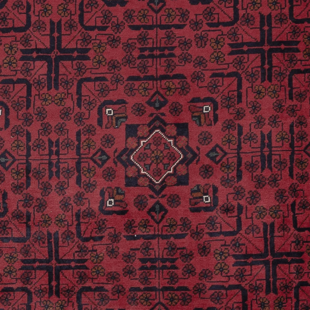 Afghan Teppich - Kunduz - 288 x 194 cm - dunkelrot