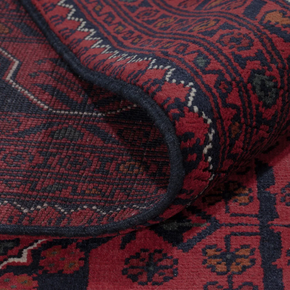 Afghan Teppich - Kunduz - 288 x 194 cm - dunkelrot