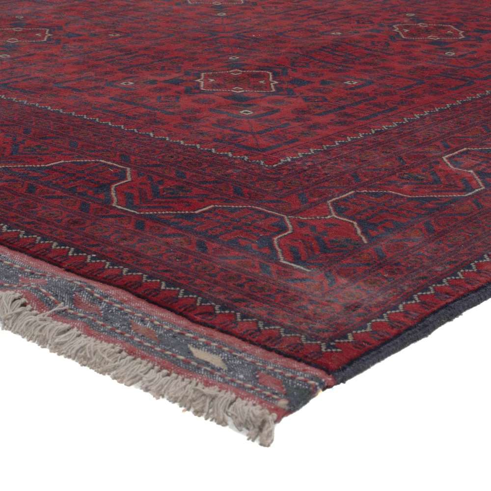 Afghan Teppich - Kunduz - 292 x 200 cm - dunkelrot
