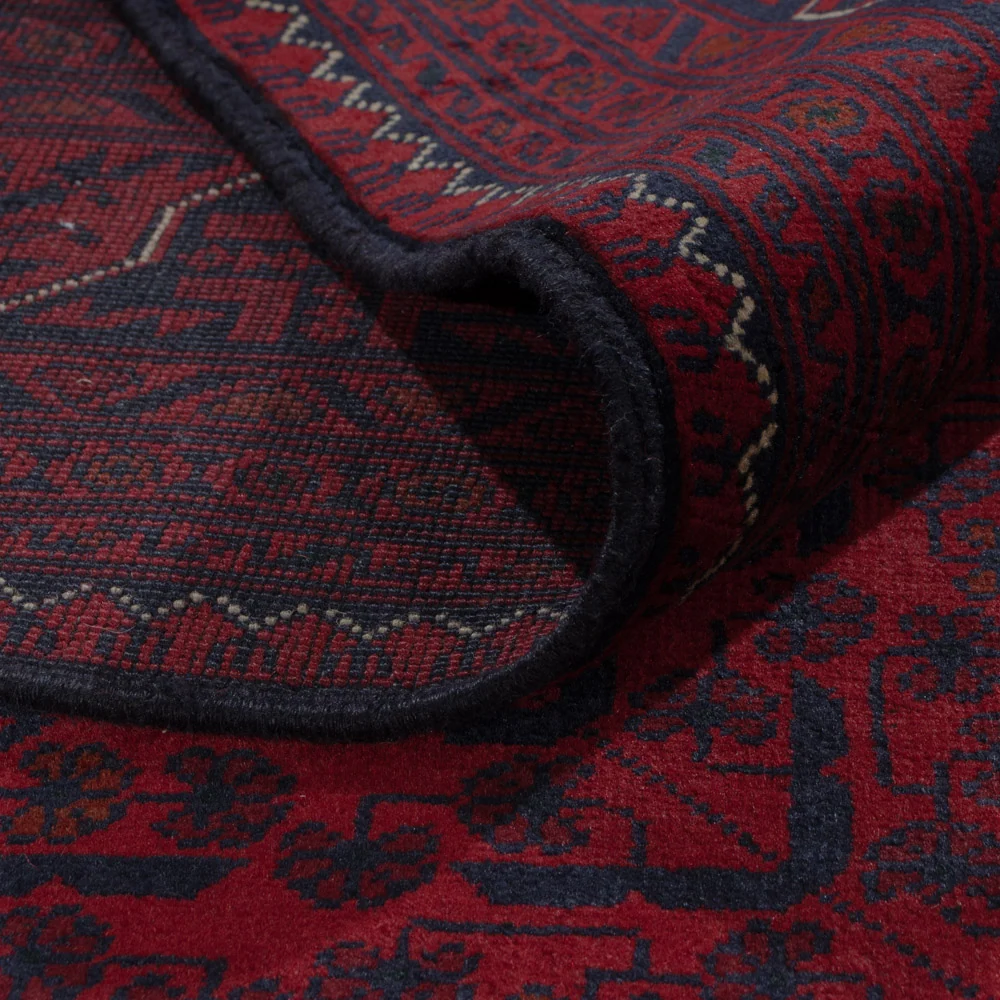 Afghan Teppich - Kunduz - 292 x 200 cm - dunkelrot