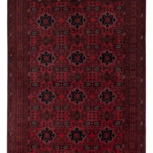 Afghan Teppich - Kunduz - 293 x 199 cm - rot