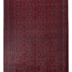 Afghan Teppich - Kunduz - 297 x 208 cm - dunkelrot