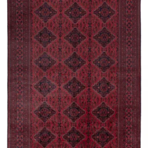 Afghan Teppich - Kunduz - 298 x 200 cm - dunkelrot