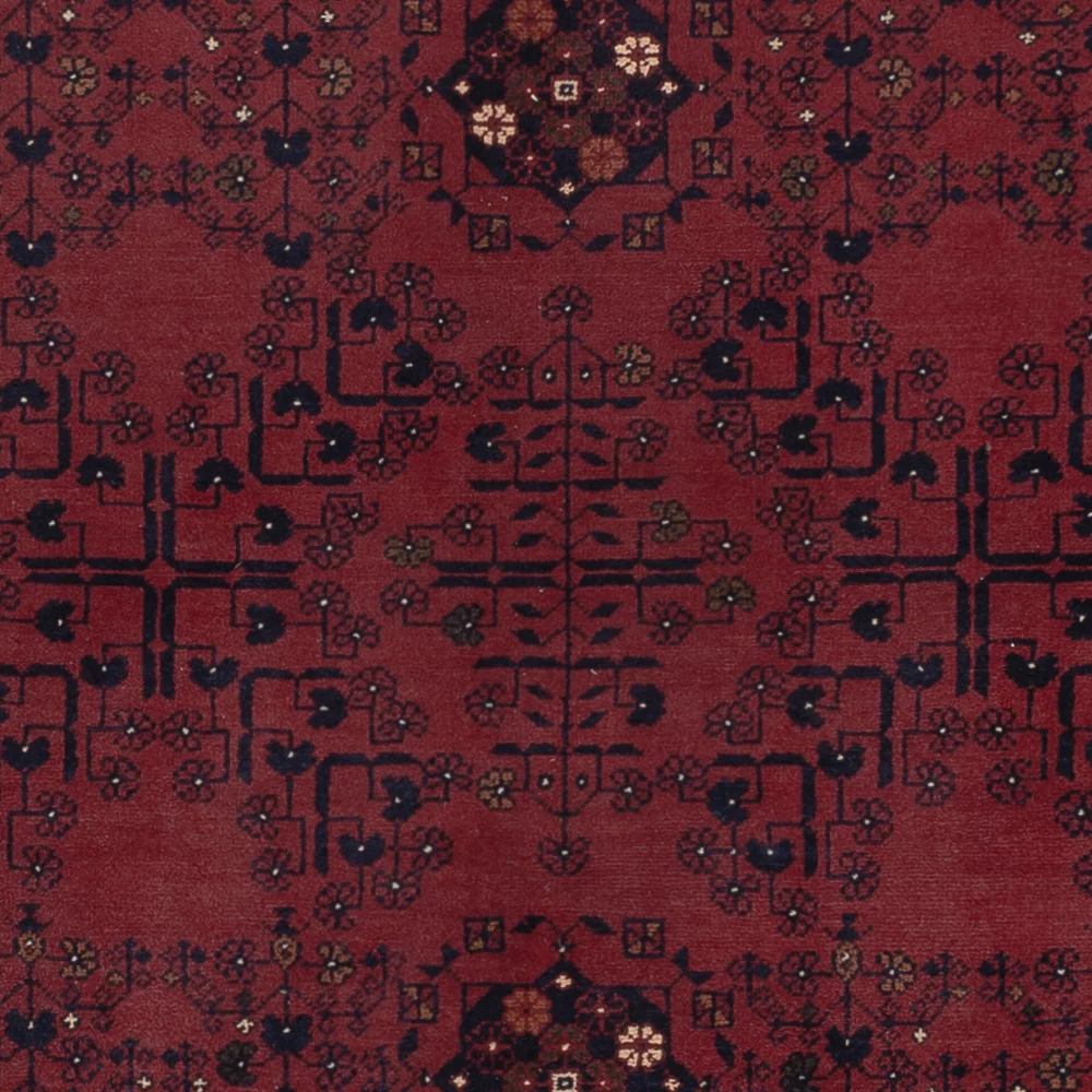 Afghan Teppich - Kunduz - 298 x 202 cm - dunkelrot
