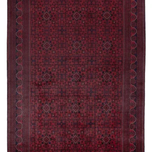 Afghan Teppich - Kunduz - 299 x 197 cm - dunkelrot