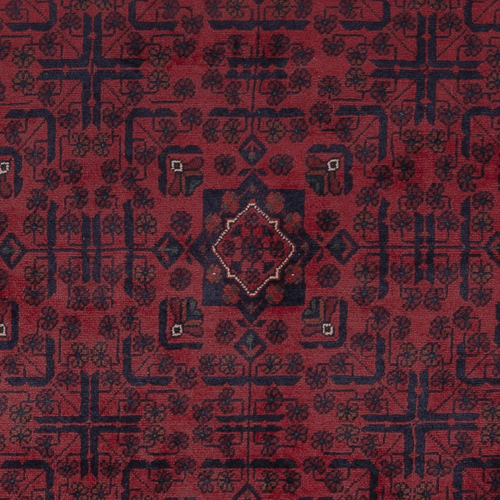 Afghan Teppich - Kunduz - 299 x 197 cm - dunkelrot