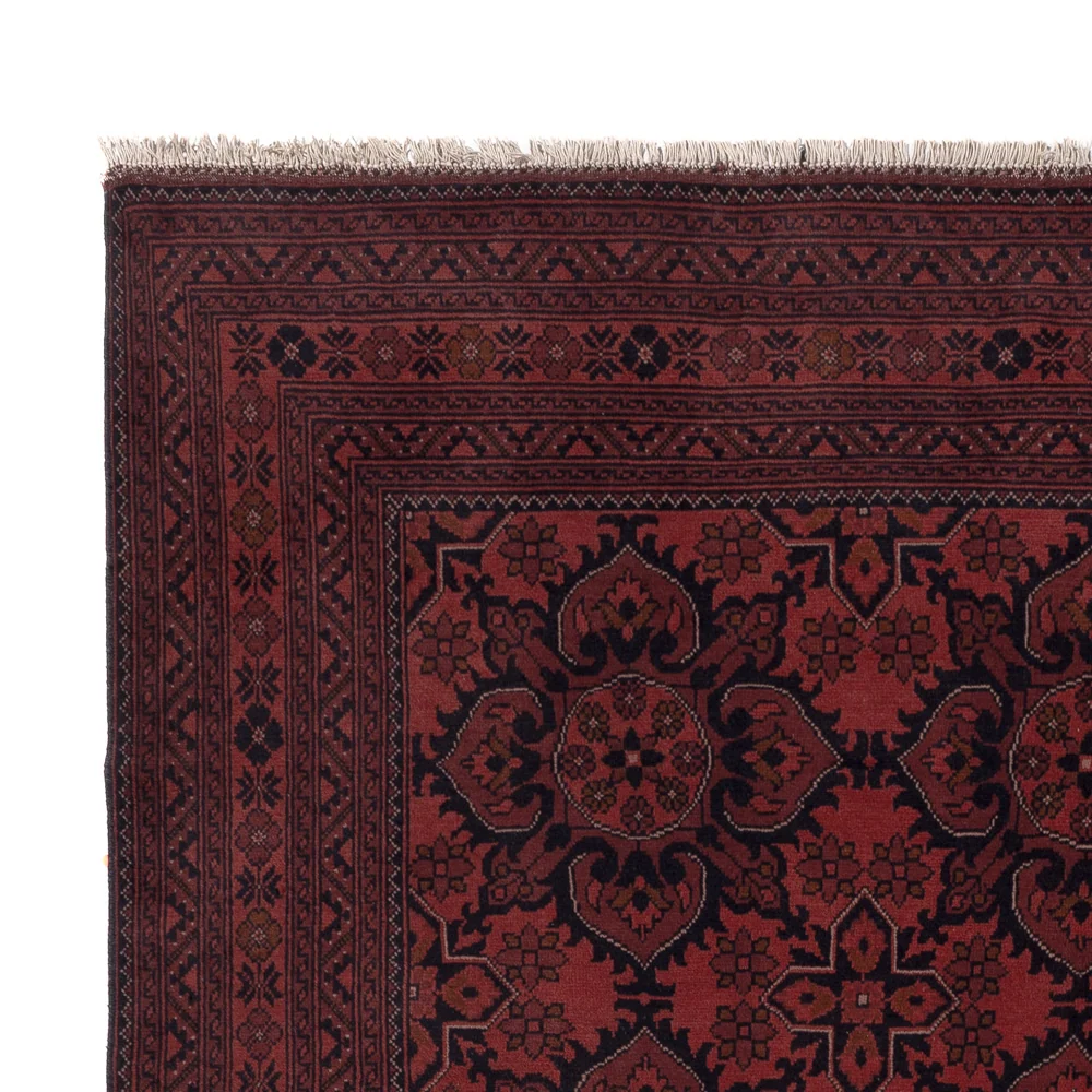 Afghan Teppich - Kunduz - 301 x 202 cm - rot