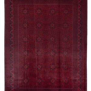 Afghan Teppich - Kunduz - 357 x 247 cm - rot