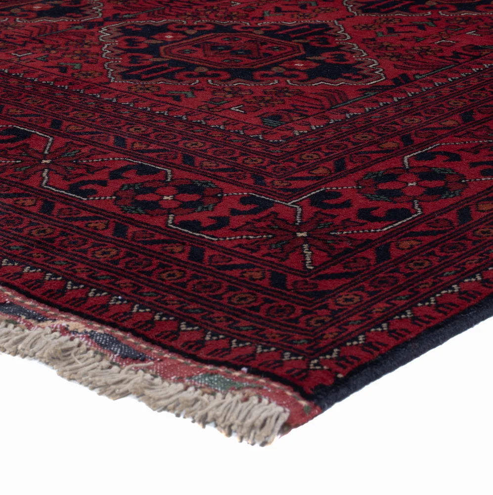 Afghan Teppich - Kunduz - Royal - 189 x 154 cm - rot