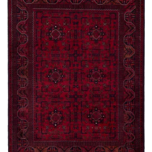 Afghan Teppich - Royal - 138 x 101 cm - rot