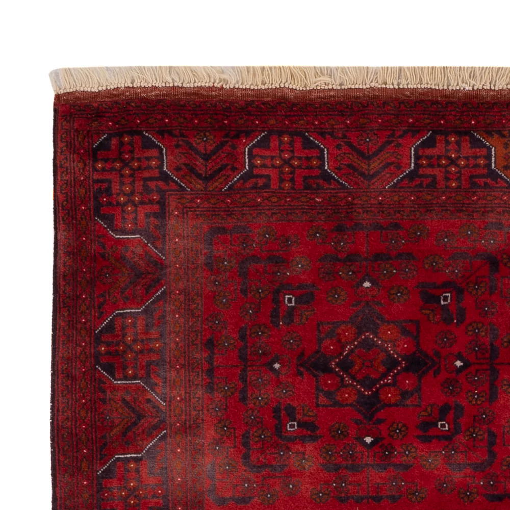 Afghan Teppich - Royal - 139 x 101 cm - rot