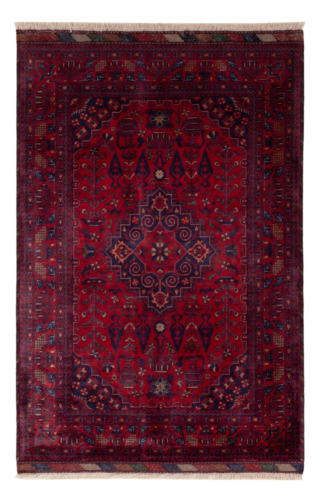 Afghan Teppich - Royal - 150 x 100 cm - rot