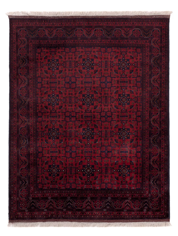 Afghan Teppich - Royal - 194 x 150 cm - rot