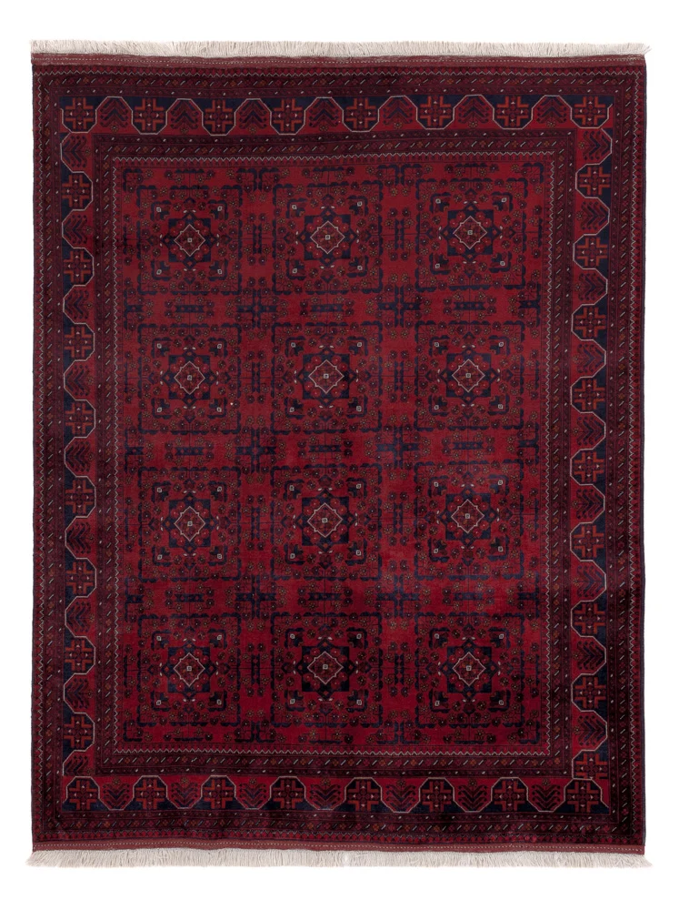Afghan Teppich - Royal - 195 x 151 cm - rot