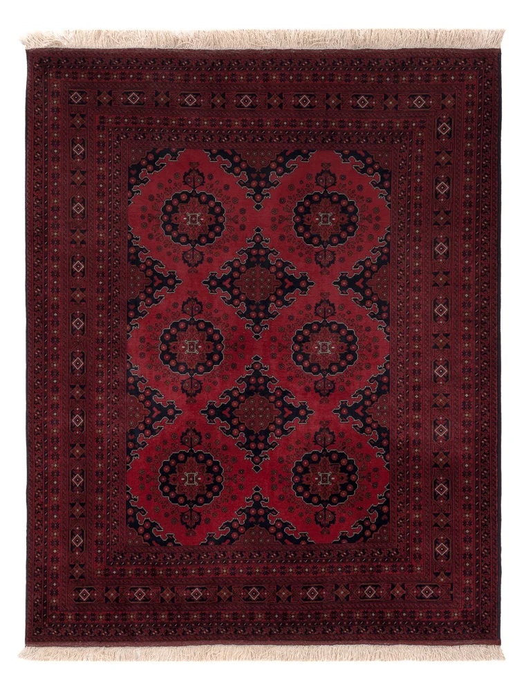 Afghan Teppich - Royal - 196 x 154 cm - rot