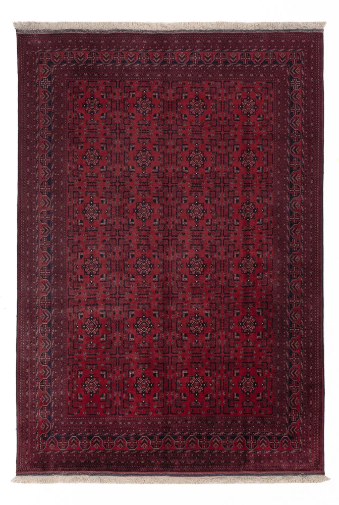 Afghan Teppich - Royal - 293 x 196 cm - dunkelrot