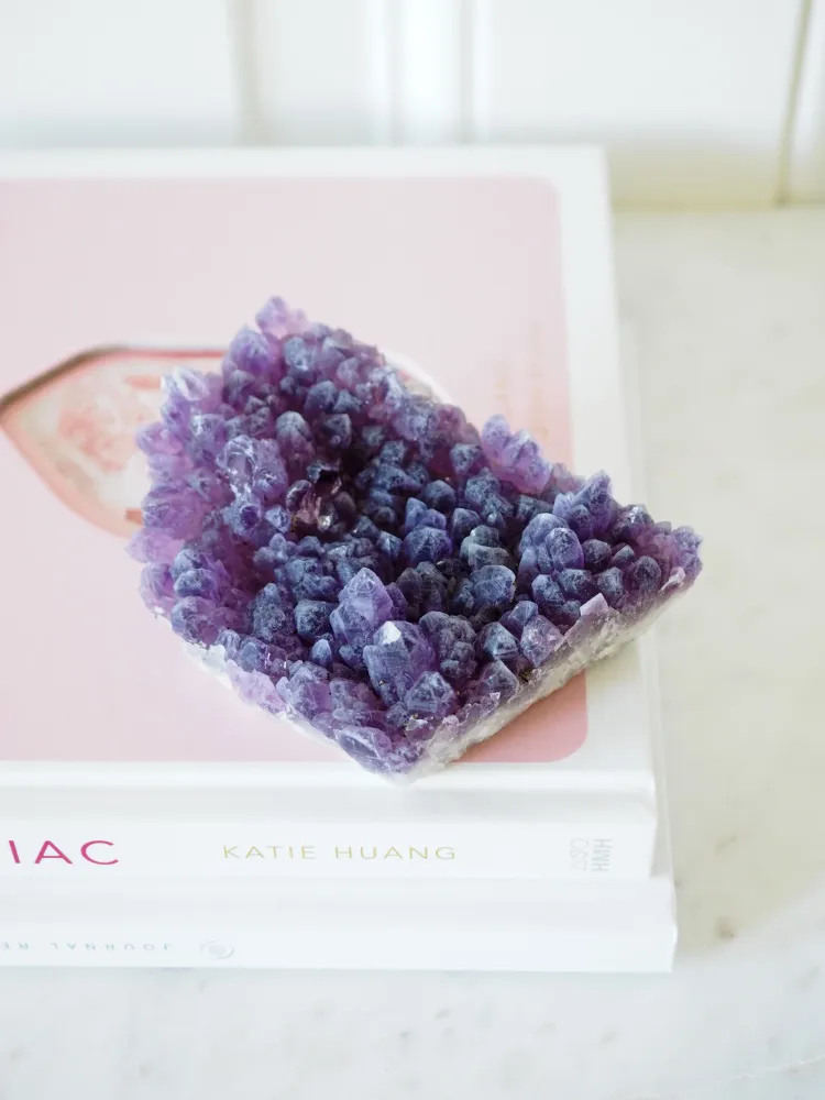 Amethyst mit Pyrit ca. 9 x 10 cm - aus Bulgarien RARE