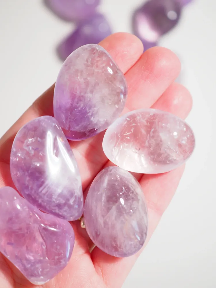 Amethyst 3 cm Trommel Stein - aus Brasilien Common Quality