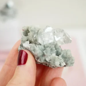 Apophylit mit Chalcedon - aus Indien