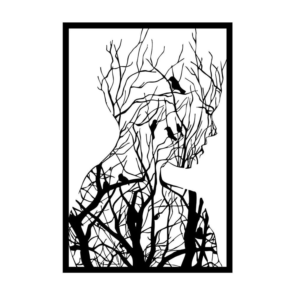 Arakan Wanddeko - Schwarz