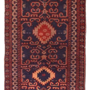 Belutsch Teppich - 120 x 60 cm - bordeauxrot
