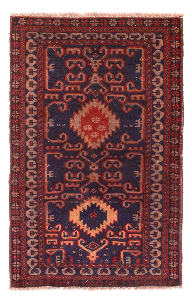 Belutsch Teppich - 120 x 60 cm - bordeauxrot