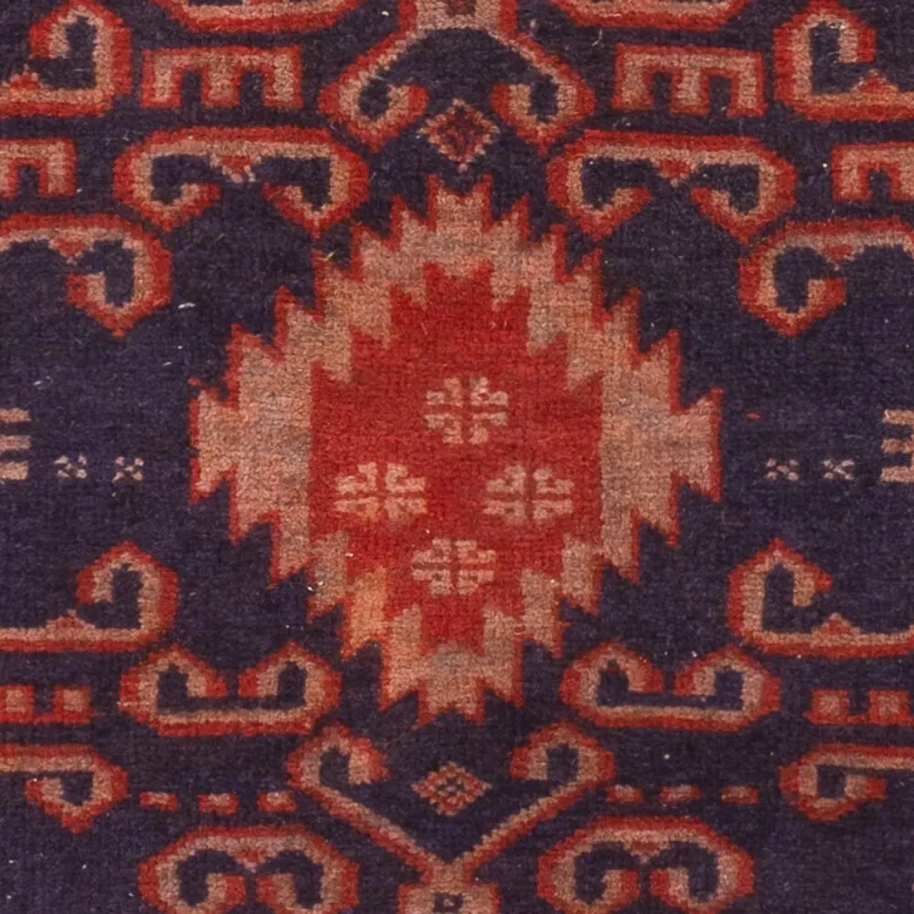 Belutsch Teppich - 120 x 60 cm - bordeauxrot